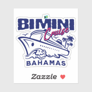 Bahamas Souvenir Geschenk : Bimini Bahamas Cruise Aufkleber