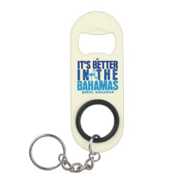 Bahamas Souvenir Geschenk : Bimini Bahamas Cruise Mini Flaschenöffner