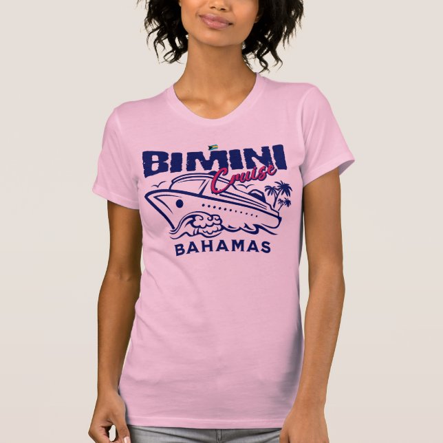 Bahamas Souvenir Geschenk : Bimini Bahamas Cruise T-Shirt (Vorderseite)