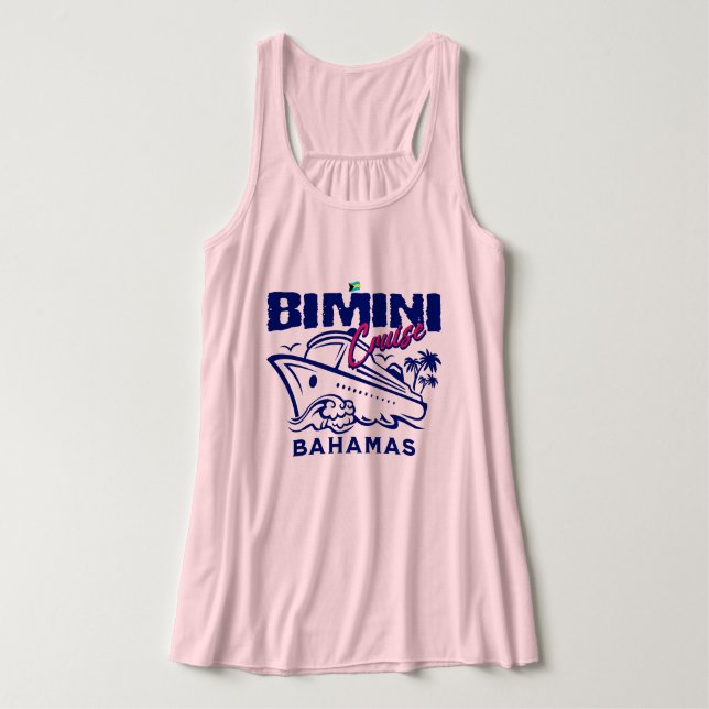 Bahamas Souvenir Geschenk : Bimini Bahamas Cruise Tank Top (Design Vorderseite)