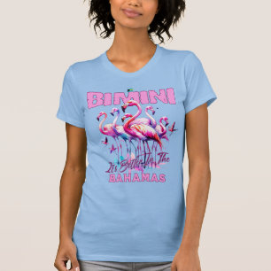 Bahamas Souvenir Geschenk : Bimini Bahamas Flaming T-Shirt