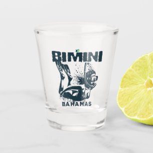 Bahamas Souvenir Geschenk: Bimini Bahamas Schnorch Schnapsglas