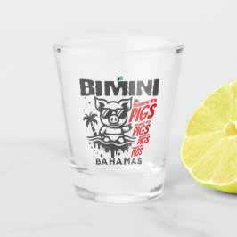 Bahamas Souvenir-Geschenk: Bimini Bahamas schwimme Schnapsglas