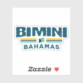 Bahamas Souvenir-Geschenk: Bimini Bahamas Unabhäng Aufkleber