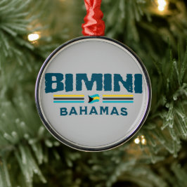 Bahamas Souvenir-Geschenk: Bimini Bahamas Unabhäng Ornament Aus Metall