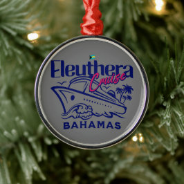 Bahamas Souvenir Geschenk : Eleuthera Bahamas Crui Ornament Aus Metall