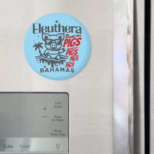 Bahamas Souvenir Geschenk : Eleuthera Bahamas Schw Magnet