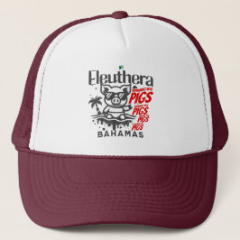 Bahamas Souvenir Geschenk : Eleuthera Bahamas Schw Truckerkappe
