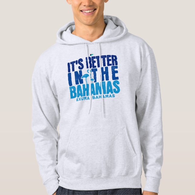 Bahamas Souvenir Geschenk: Exuma Bahamas Kreuzfahr Hoodie (Vorderseite)