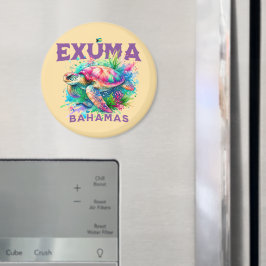 Bahamas Souvenir Geschenk: Exuma Bahamas Sea Turtl Magnet