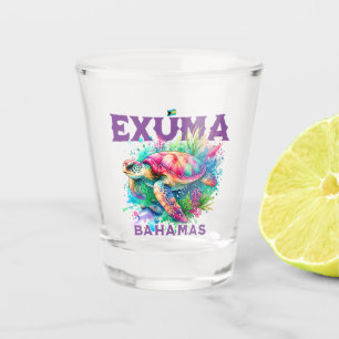 Bahamas Souvenir Geschenk: Exuma Bahamas Sea Turtl Schnapsglas