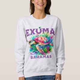 Bahamas Souvenir Geschenk: Exuma Bahamas Sea Turtl Sweatshirt