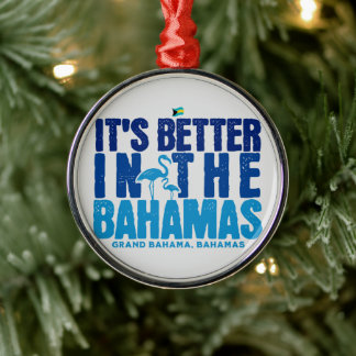 Bahamas Souvenir Geschenk: Grand Bahama Bahamas Cr Ornament Aus Metall