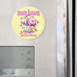 Bahamas Souvenir Geschenk: Grand Bahama Flamingo B Magnet
