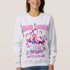Bahamas Souvenir Geschenk: Grand Bahama Flamingo B Sweatshirt