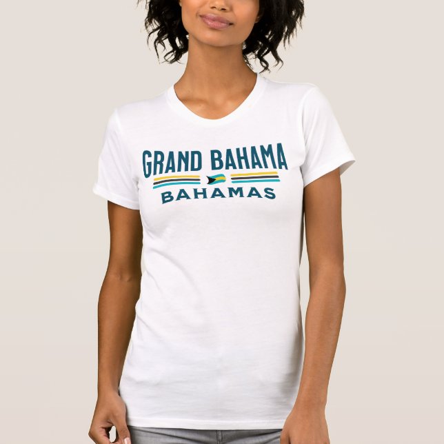 Bahamas Souvenir-Geschenk: Grand Bahama Unabhängig T-Shirt (Vorderseite)