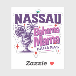 Bahamas Souvenir Geschenk: Nassau Bahamas Bahama M Aufkleber