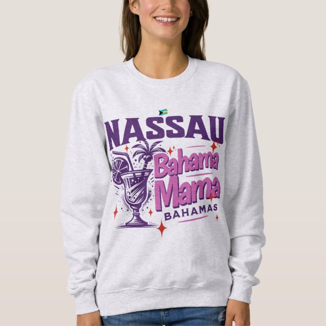 Bahamas Souvenir Geschenk: Nassau Bahamas Bahama M Sweatshirt (Vorderseite)