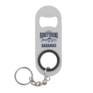 Bahamas Souvenir Geschenk: Nassau Bahamas Bonefish Mini Flaschenöffner