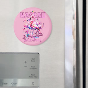 Bahamas Souvenir Geschenk : Nassau Bahamas Flaming Magnet