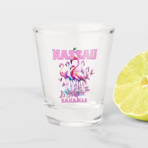 Bahamas Souvenir Geschenk : Nassau Bahamas Flaming Schnapsglas