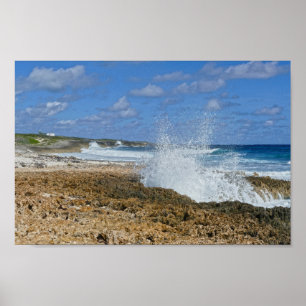 Bahamas Splash, Great Abaco Island, Bahamas Poster