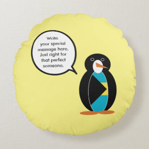 Bahamas sprechende Fr. Pinguin Rundes Kissen