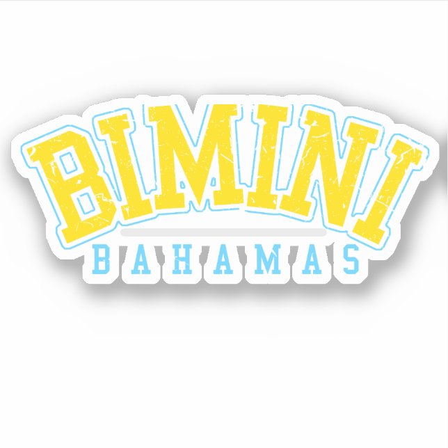 Bahamas Sticker Bimini Urlaub Bahamian Cruise (Vorderseite)