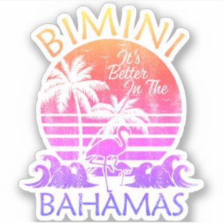 Bahamas Sticker Bimini Urlaub Beach Kreuzfahrt