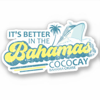 Bahamas Sticker CocoCay Ausflug Kreuzfahrt