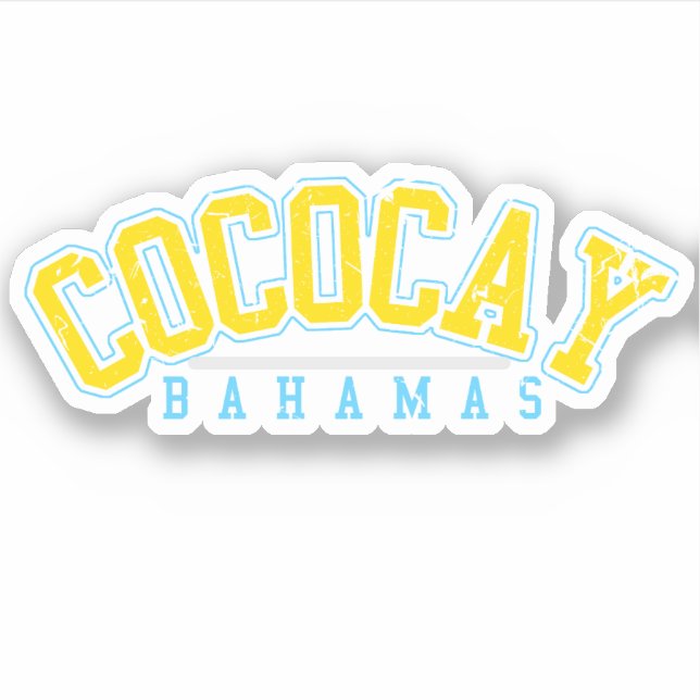 Bahamas Sticker CocoCay Urlaub Bahamian Cruise (Vorderseite)