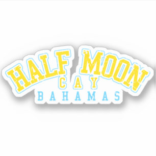 Bahamas Sticker Halbmond Cay Vacacation Cruise