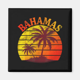 Bahamas Strand tropischer Sommerurlaub Palmenbaum Magnet