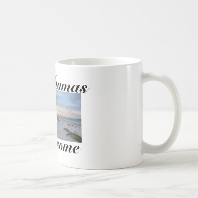 Bahamas-Strand-Zitat-Kaffee-Tasse Kaffeetasse (Rechts)