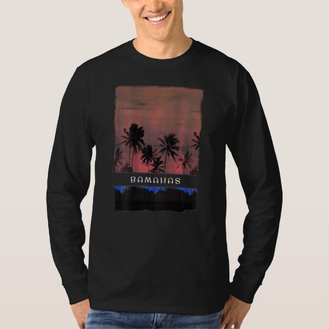 Bahamas Sunset Vacation Souvenir T-Shirt (Vorderseite)