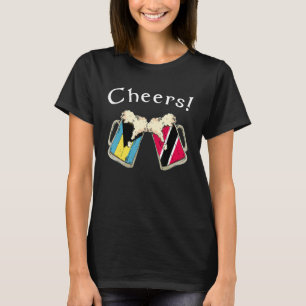 Bahamas Trinidad und Tobago Flag Cheers Beer Grown T-Shirt