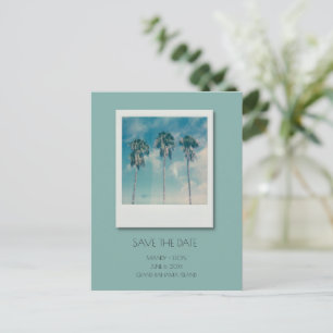 Bahamas Tropical Beach Hochzeit Save the Date Ankündigungspostkarte