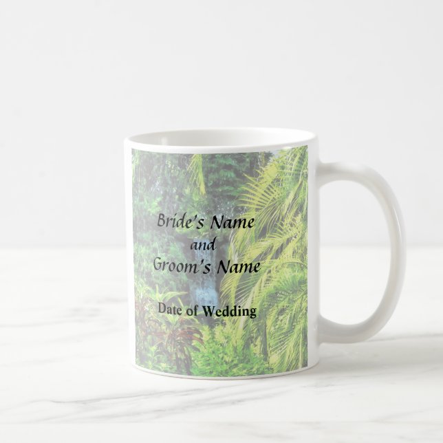 Bahamas - tropischer Wasserfall Kaffeetasse (Rechts)