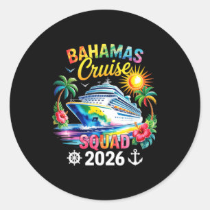 Bahamas-Urlaub 2026 Gruppe Familie Freunde Passend Runder Aufkleber
