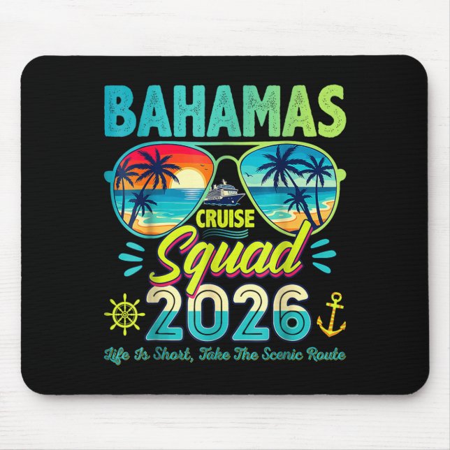 Bahamas-Urlaubstrupp Familie Freunde Mousepad (Vorne)