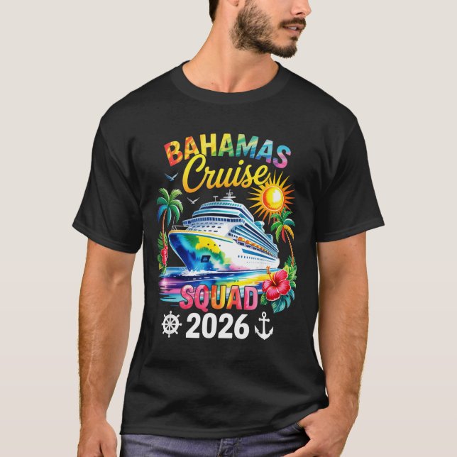 Bahamas Vacation 2026 Squad Family Friends Matchin T-Shirt (Vorderseite)