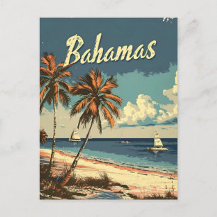 Bahamas Vintag Postkarte