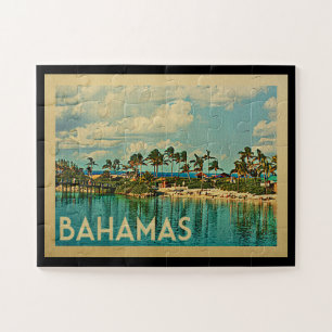 Bahamas Vintage Travel Puzzle