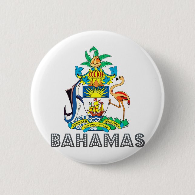 Bahamas-Wappen Button (Vorderseite)