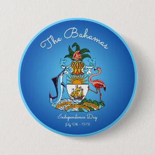 Bahamas-Wappen Button