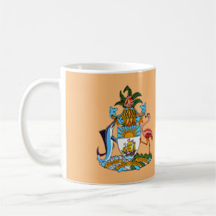 Bahamas-Wappen - Marlin, Flamingo, Conch Kaffeetasse