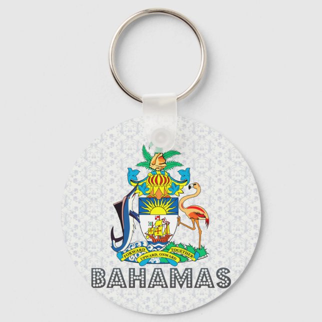 Bahamas-Wappen Schlüsselanhänger (Vorderseite)