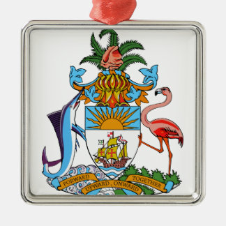 Bahamas-Wappen Silbernes Ornament