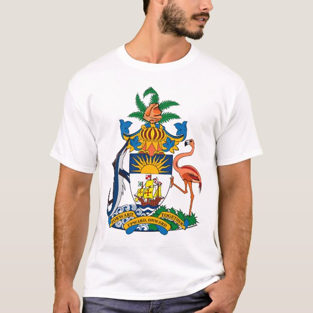 Bahamas-Wappen T - Shirt (Vorderseite)