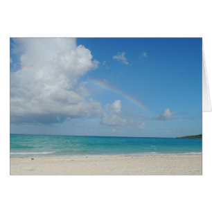 Bahamasstrand und -regenbogen